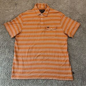 Howler Brothers Mens XL Sunset Orange Western Shirt Aztec Vibrant Pearl Snap